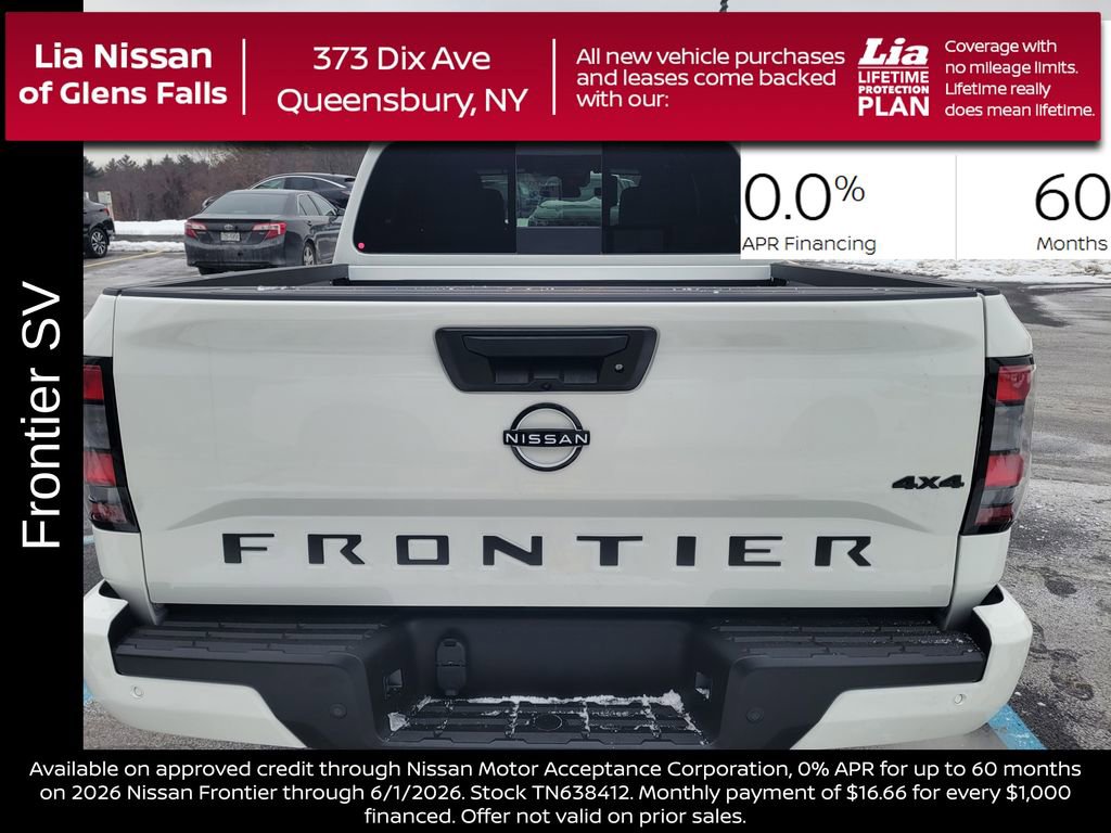 New 2026 Nissan Frontier SV w/ SV Convenience Package AWD/4WD image 4