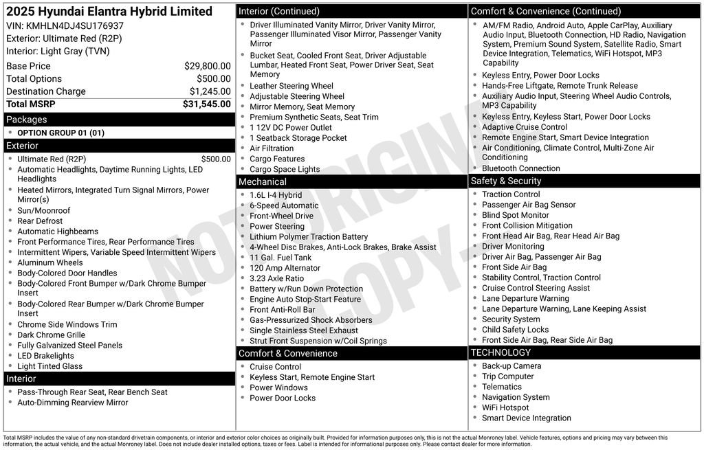 New 2025 Hyundai Elantra Limited image 6