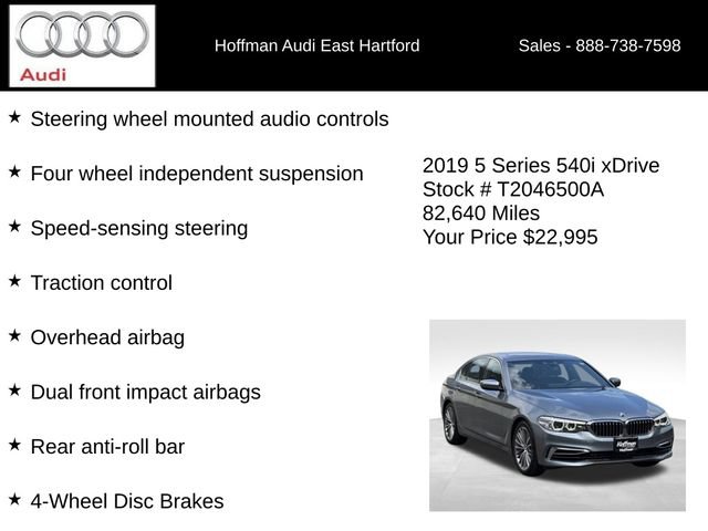 Used 2019 BMW 540i xDrive w/ Premium Package AWD/4WD image 36