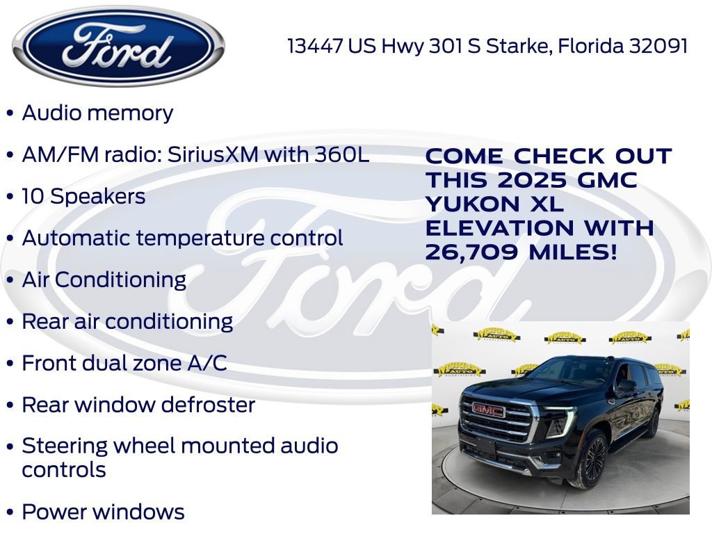 Used 2025 GMC Yukon XL Elevation AWD/4WD image 20