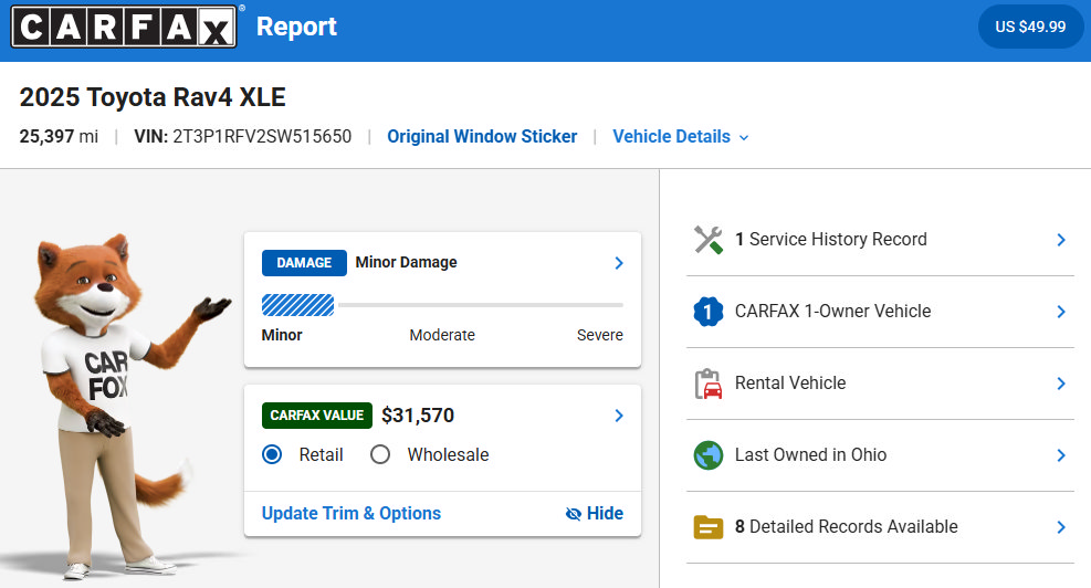 Used 2025 Toyota RAV4 XLE AWD/4WD image 34