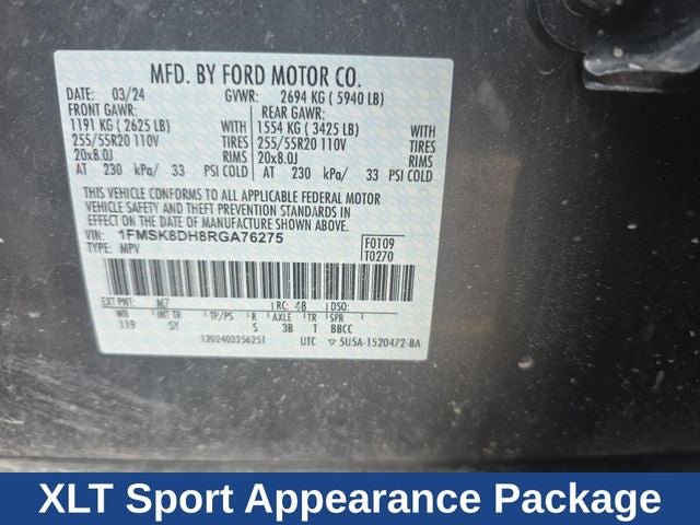 Used 2024 Ford Explorer XLT w/ Equipment Group 202A AWD/4WD image 27