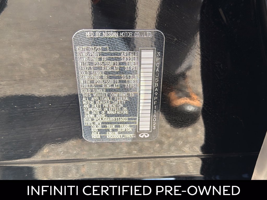 Certified 2023 INFINITI QX50 Luxe FWD image 24