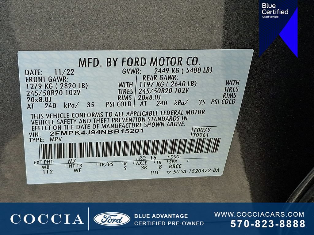 Certified 2022 Ford Edge ST-Line AWD/4WD image 26