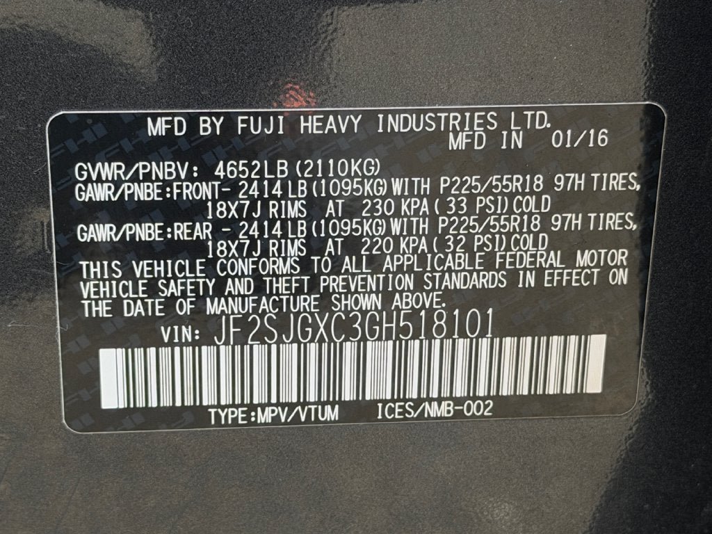 Used 2016 Subaru Forester 2.0XT Touring w/ Eyesight & Navigation System AWD/4WD image 37
