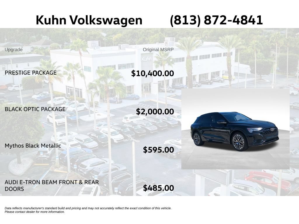 Used 2024 Audi Q8 e-tron Prestige w/ Prestige Package AWD/4WD image 5