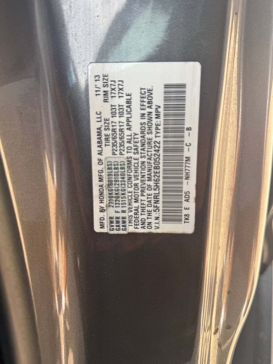 Used 2014 Honda Odyssey EX-L image 34