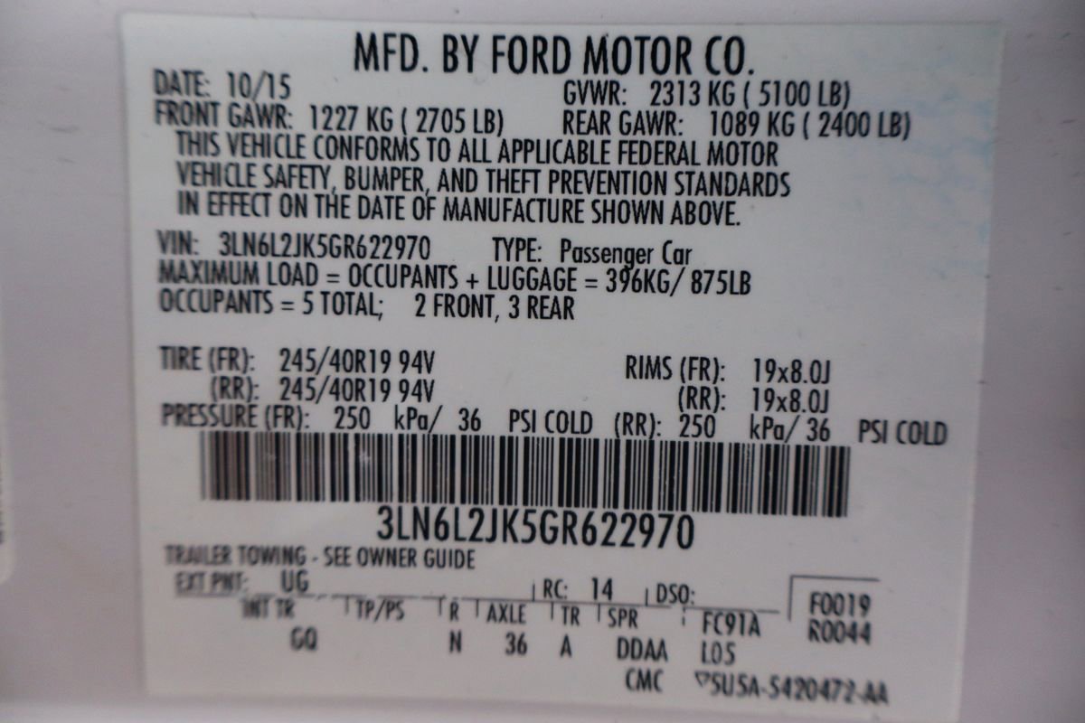 Used 2016 Lincoln MKZ AWD w/ Equipment Group 300A Reserve image 76
