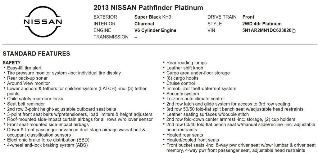 Used 2013 Nissan Pathfinder Platinum image 18