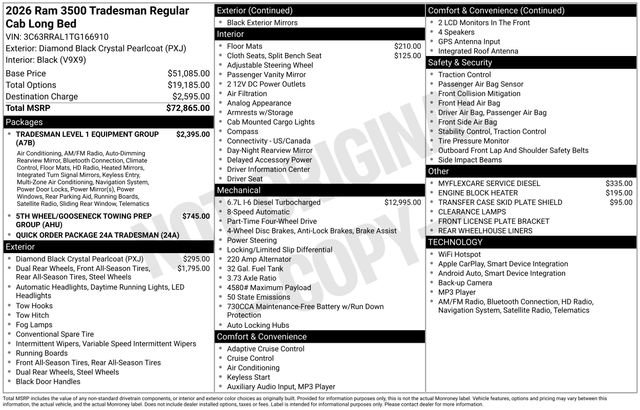 New 2026 RAM 3500 Tradesman image 5