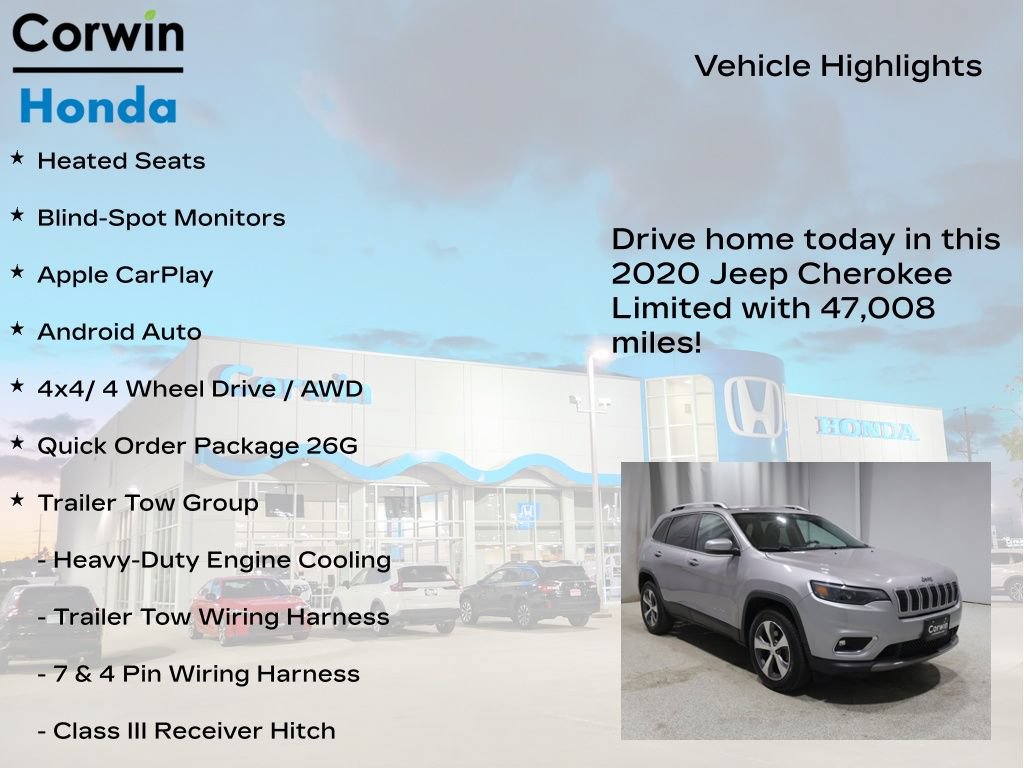 Used 2020 Jeep Cherokee Limited w/ Safetytec Group AWD/4WD image 6