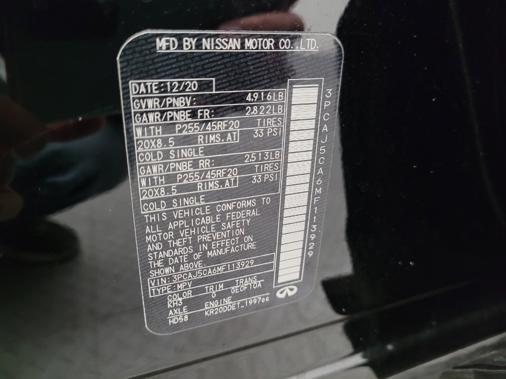 Used 2021 INFINITI QX50 Sensory FWD image 33