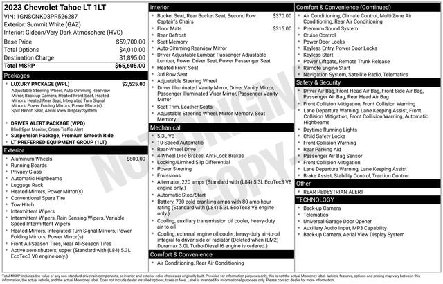 Used 2023 Chevrolet Tahoe LT w/ Luxury Package RWD image 27