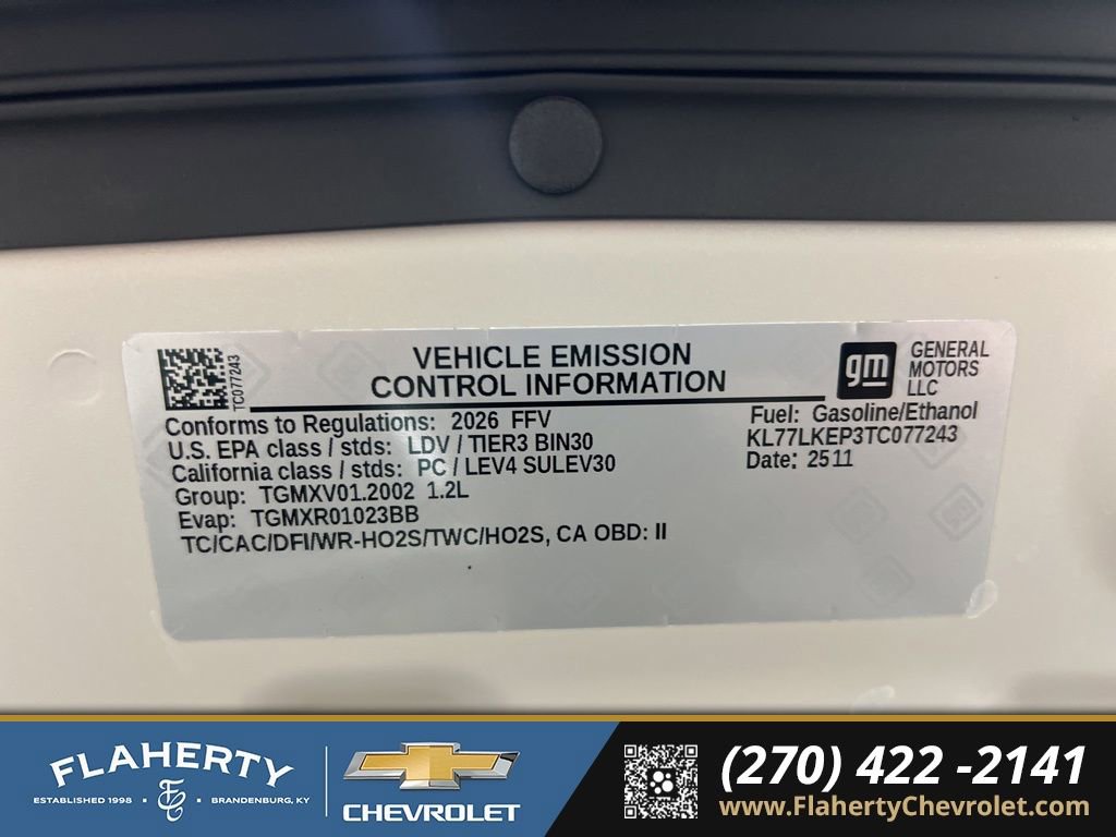 New 2026 Chevrolet Trax ACTIV w/ Driver Confidence Package image 17