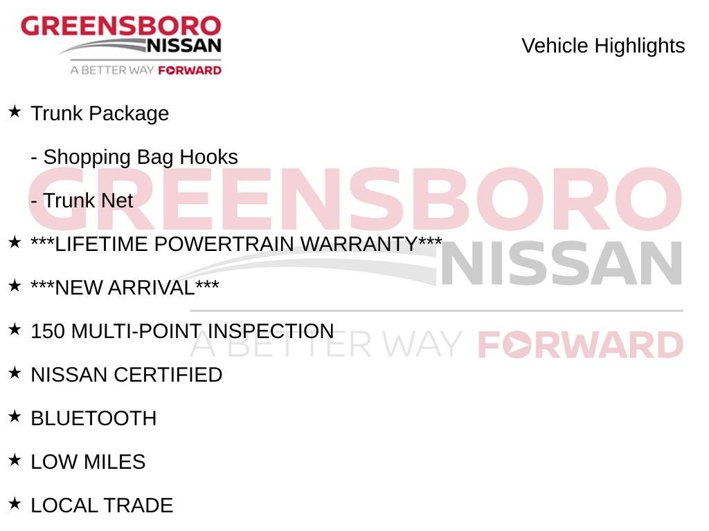 Certified 2025 Nissan Versa SV w/ Trunk Package FWD image 9