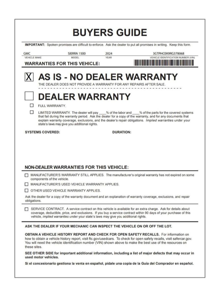 Used 2024 GMC Sierra 1500 Elevation image 26