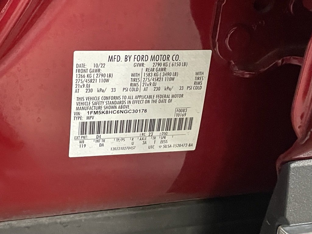 Used 2022 Ford Explorer Platinum w/ Equipment Group 601A image 34