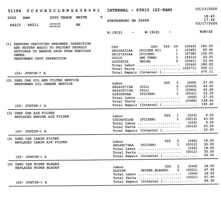 Used 2022 RAM 2500 Tradesman w/ Chrome Appearance Group image 15
