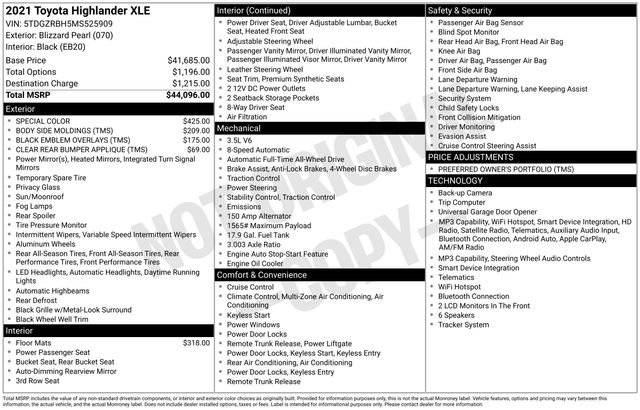 Used 2021 Toyota Highlander XLE image 4