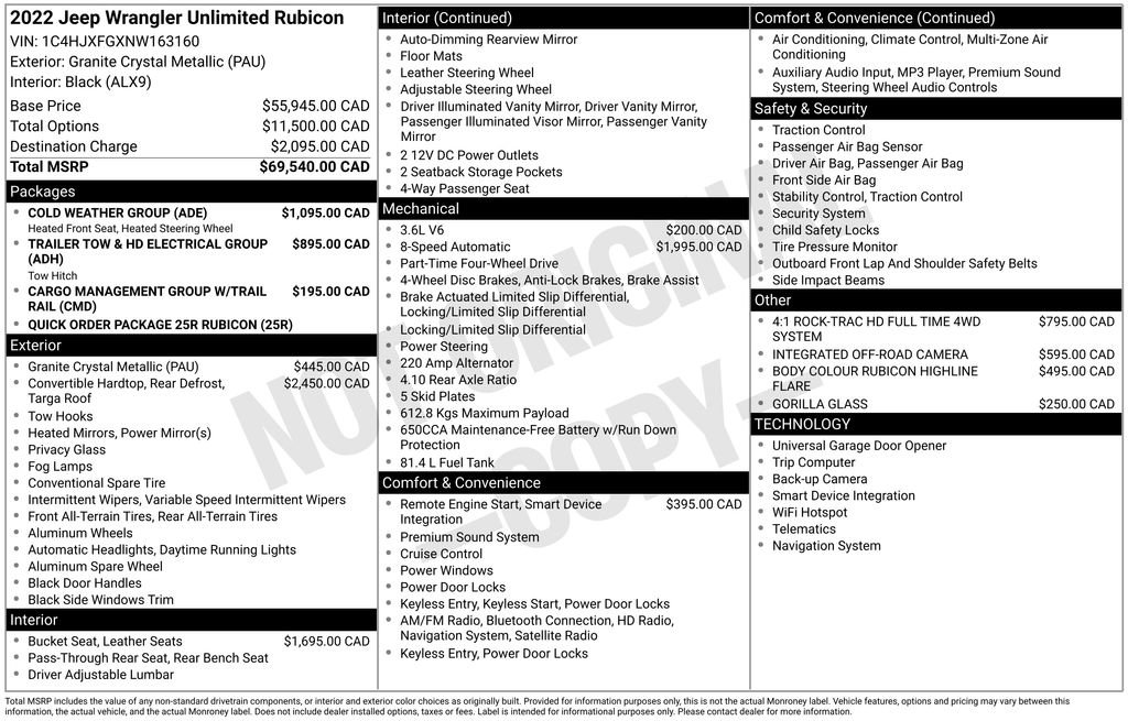 Used 2022 Jeep Wrangler Unlimited Rubicon w/ Cold Weather Group image 13