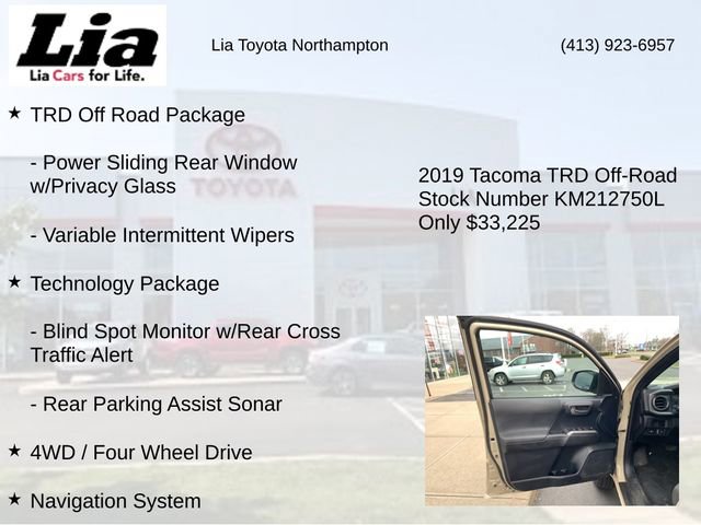 Used 2019 Toyota Tacoma TRD Off-Road w/ Technology Package image 14