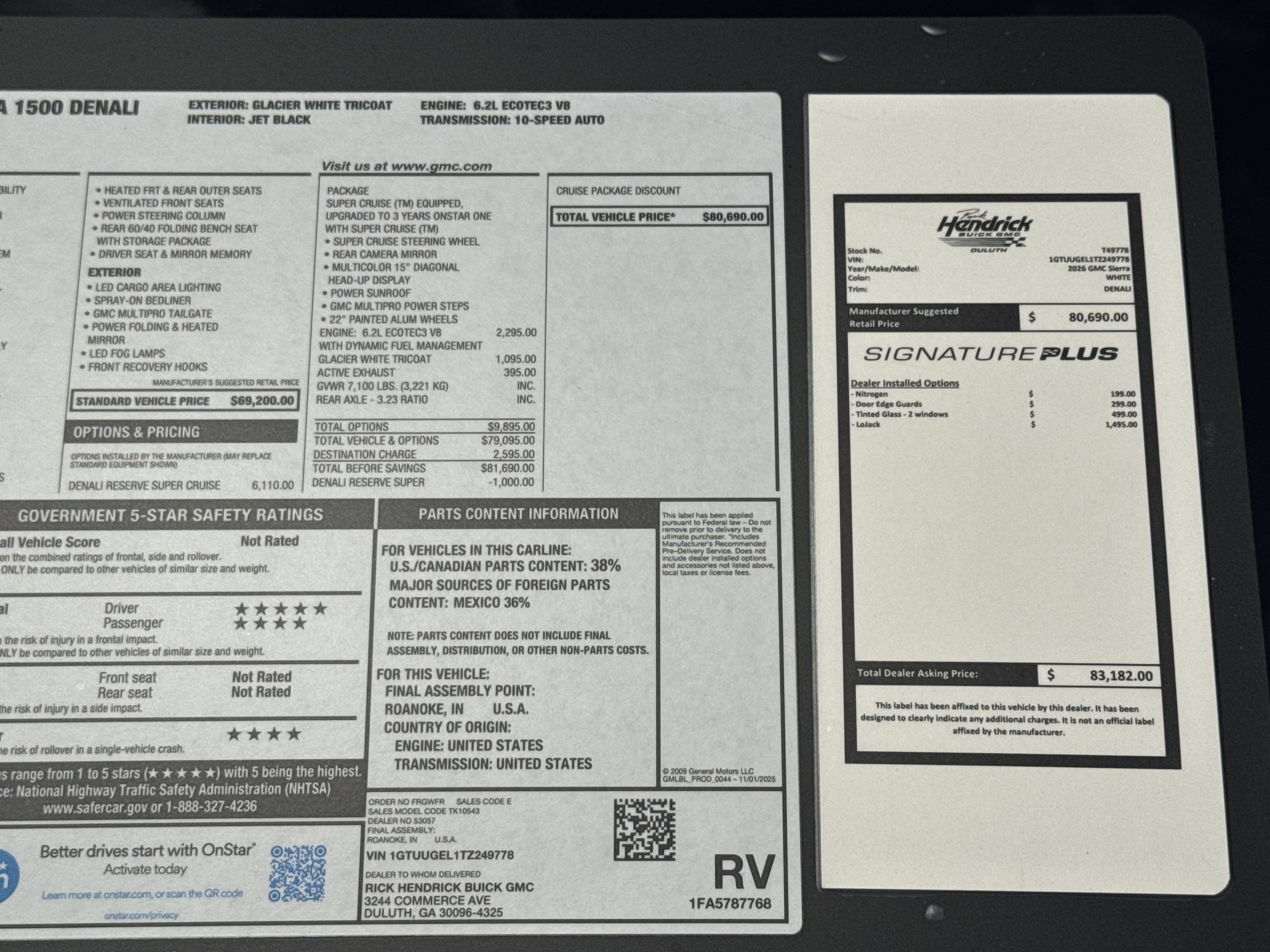 New 2026 GMC Sierra 1500 Denali AWD/4WD image 37