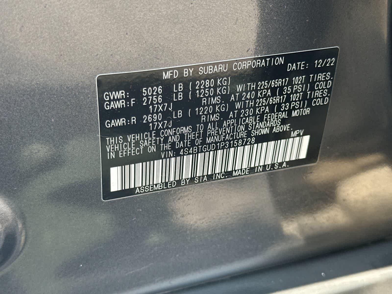 Used 2023 Subaru Outback Wilderness AWD/4WD image 32