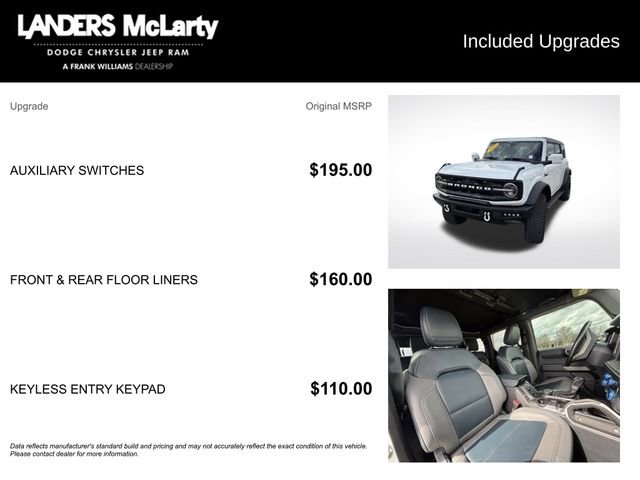 Used 2022 Ford Bronco Outer Banks w/ Sasquatch Package image 14