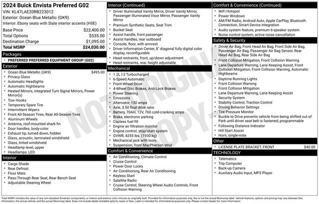 Used 2024 Buick Envista Preferred image 16