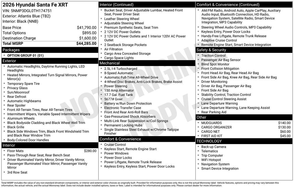 New 2026 Hyundai Santa Fe XRT image 5