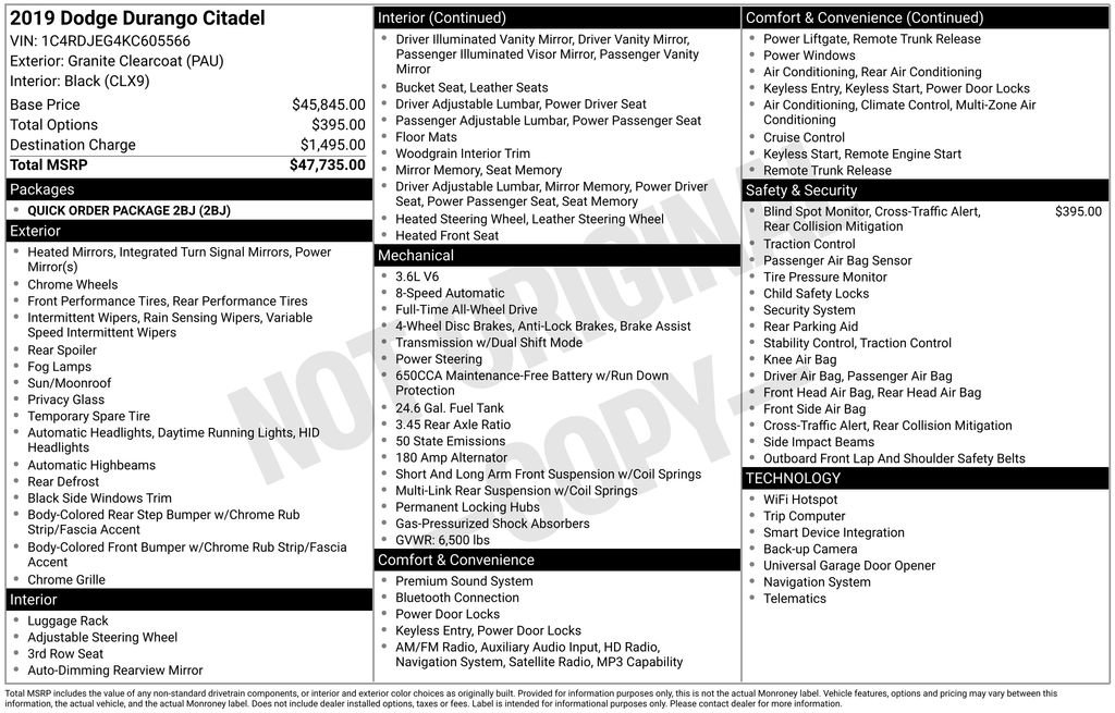 Used 2019 Dodge Durango Citadel image 4