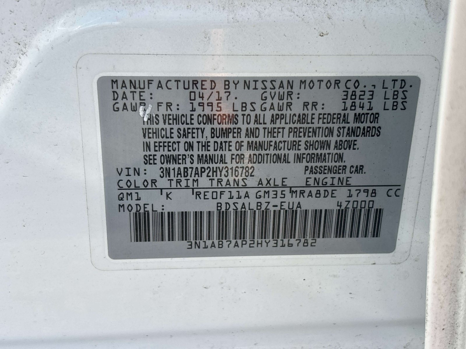 Used 2017 Nissan Sentra S w/ S Style Package FWD image 29