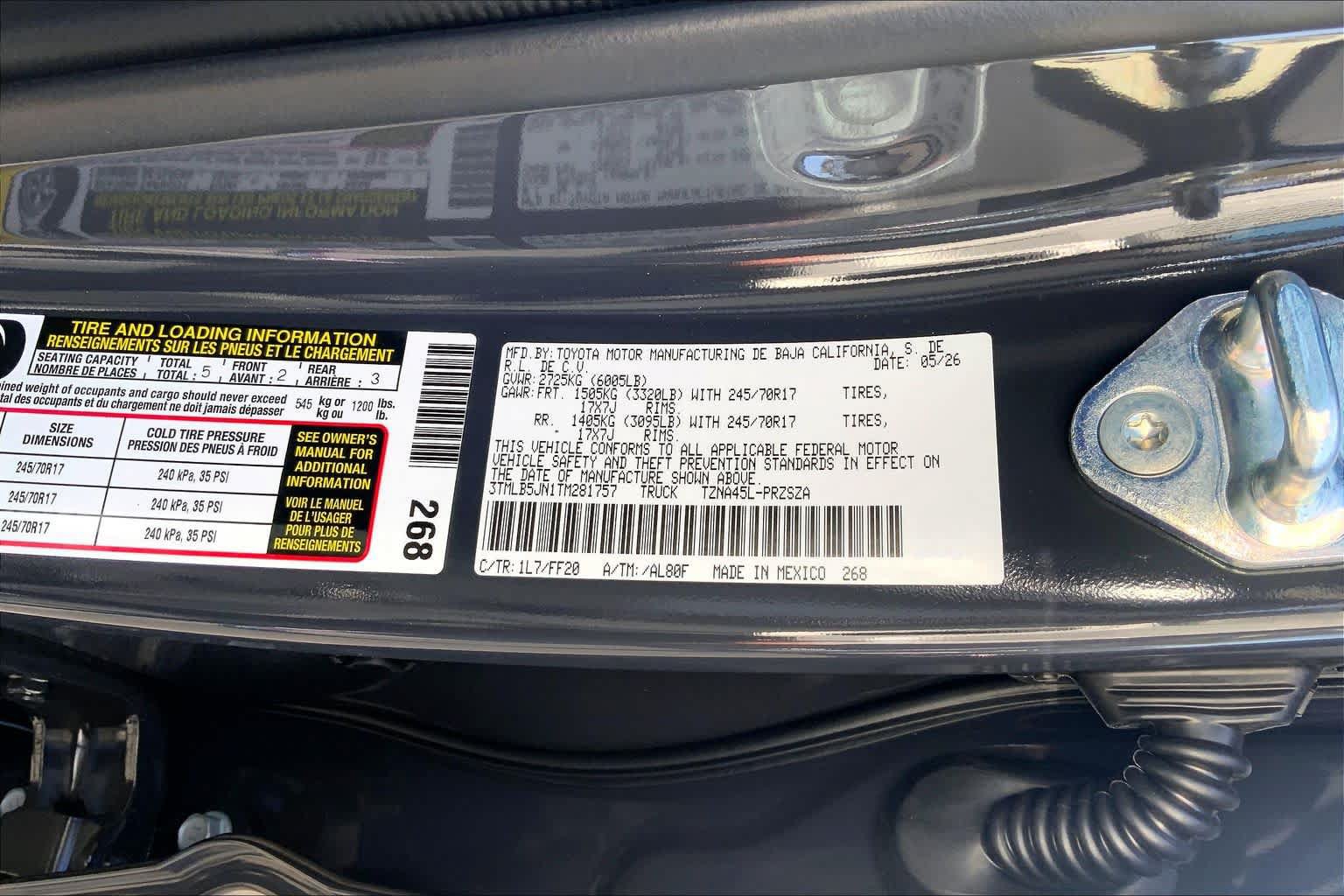 New 2026 Toyota Tacoma SR5 AWD/4WD image 21