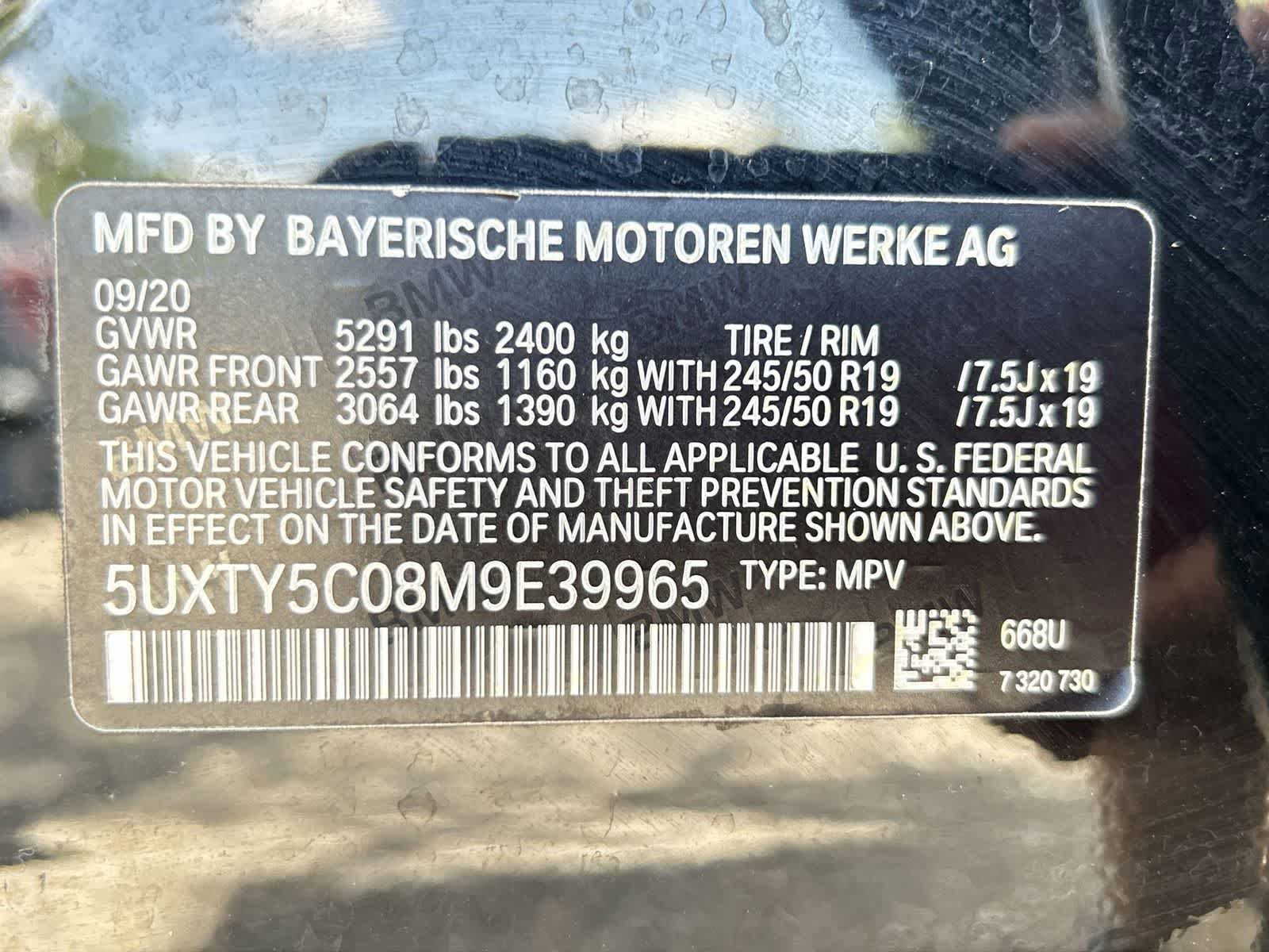 Used 2021 BMW X3 xDrive30i w/ Convenience Package AWD/4WD image 2