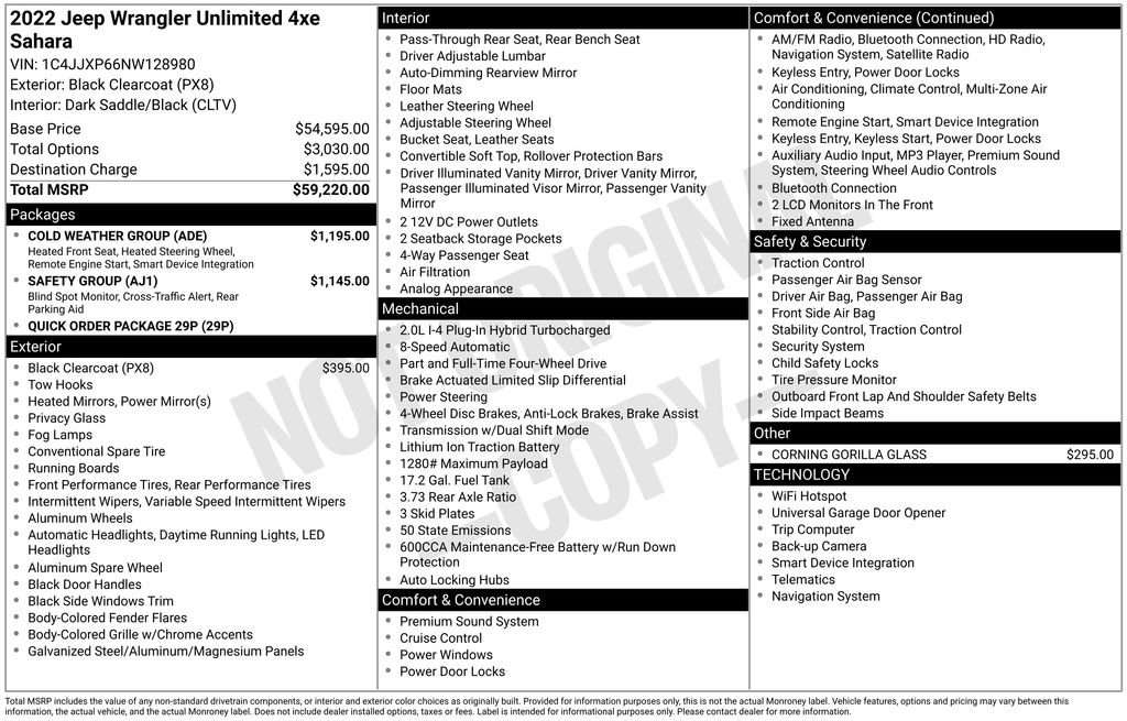 Used 2022 Jeep Wrangler Unlimited Sahara 4xe w/ Cold Weather Group image 36