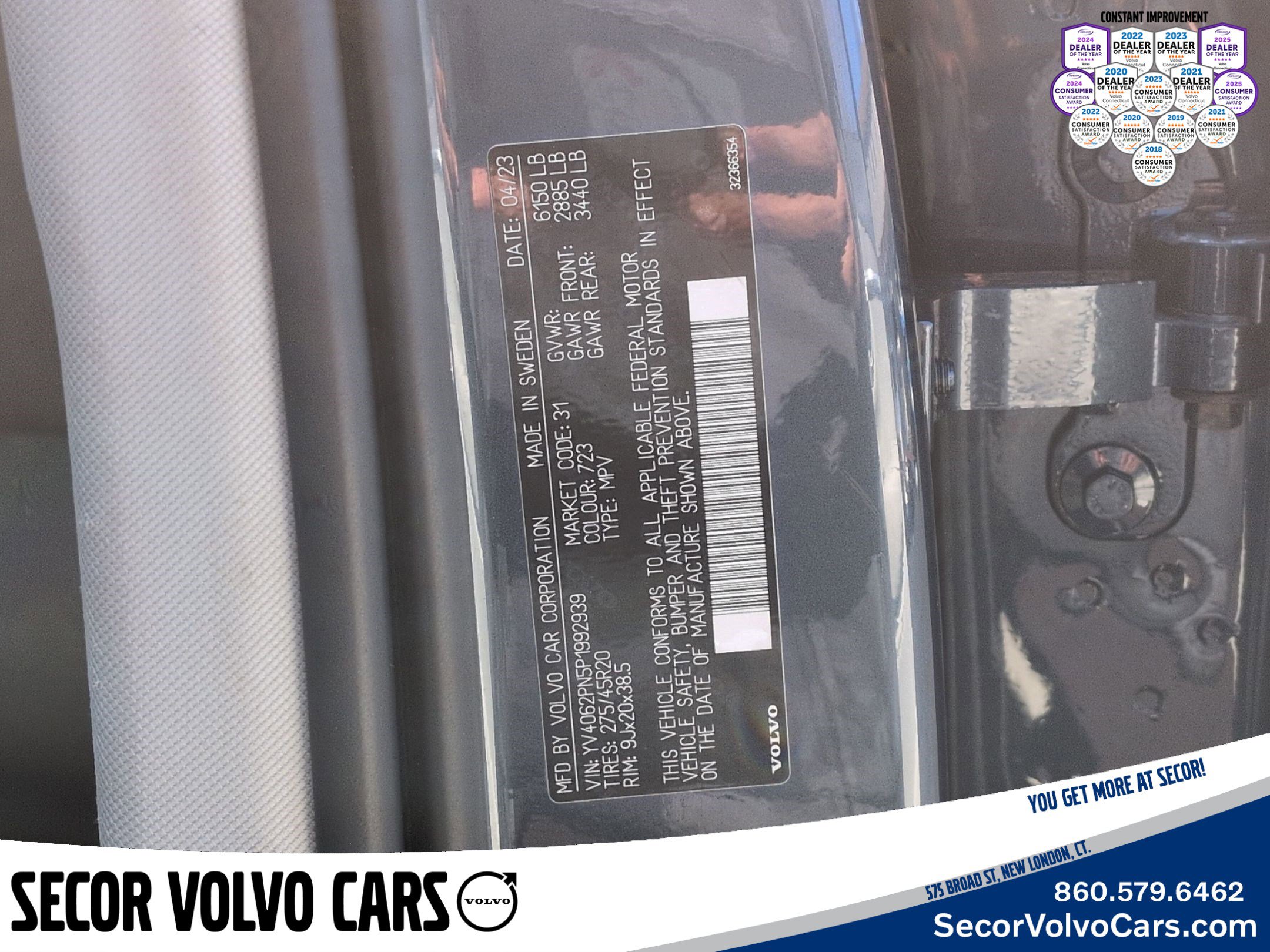 Used 2023 Volvo XC90 B6 Plus w/ Protection Package Premier image 27