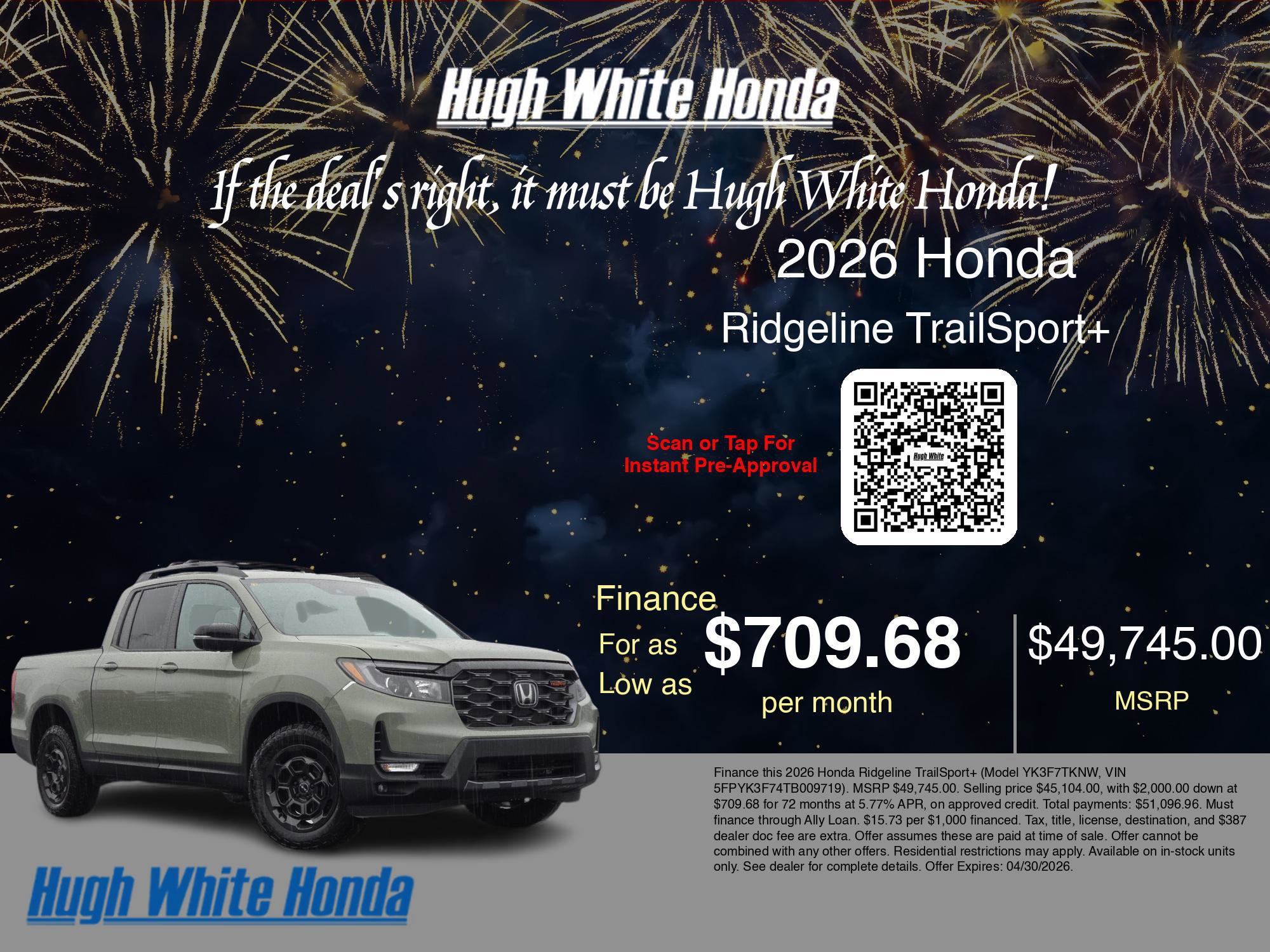 New 2026 Honda Ridgeline TrailSport+ image 7