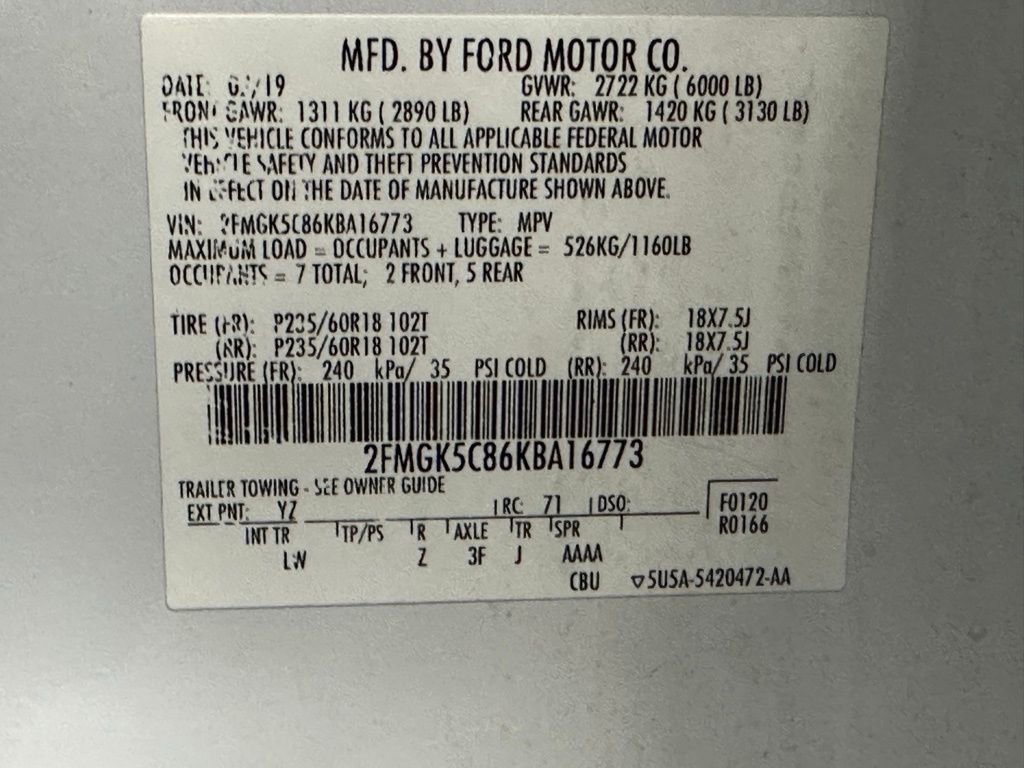 Used 2019 Ford Flex SEL w/ Equipment Group 202A image 35