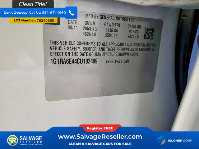 Used 2012 Chevrolet Volt FWD image 16