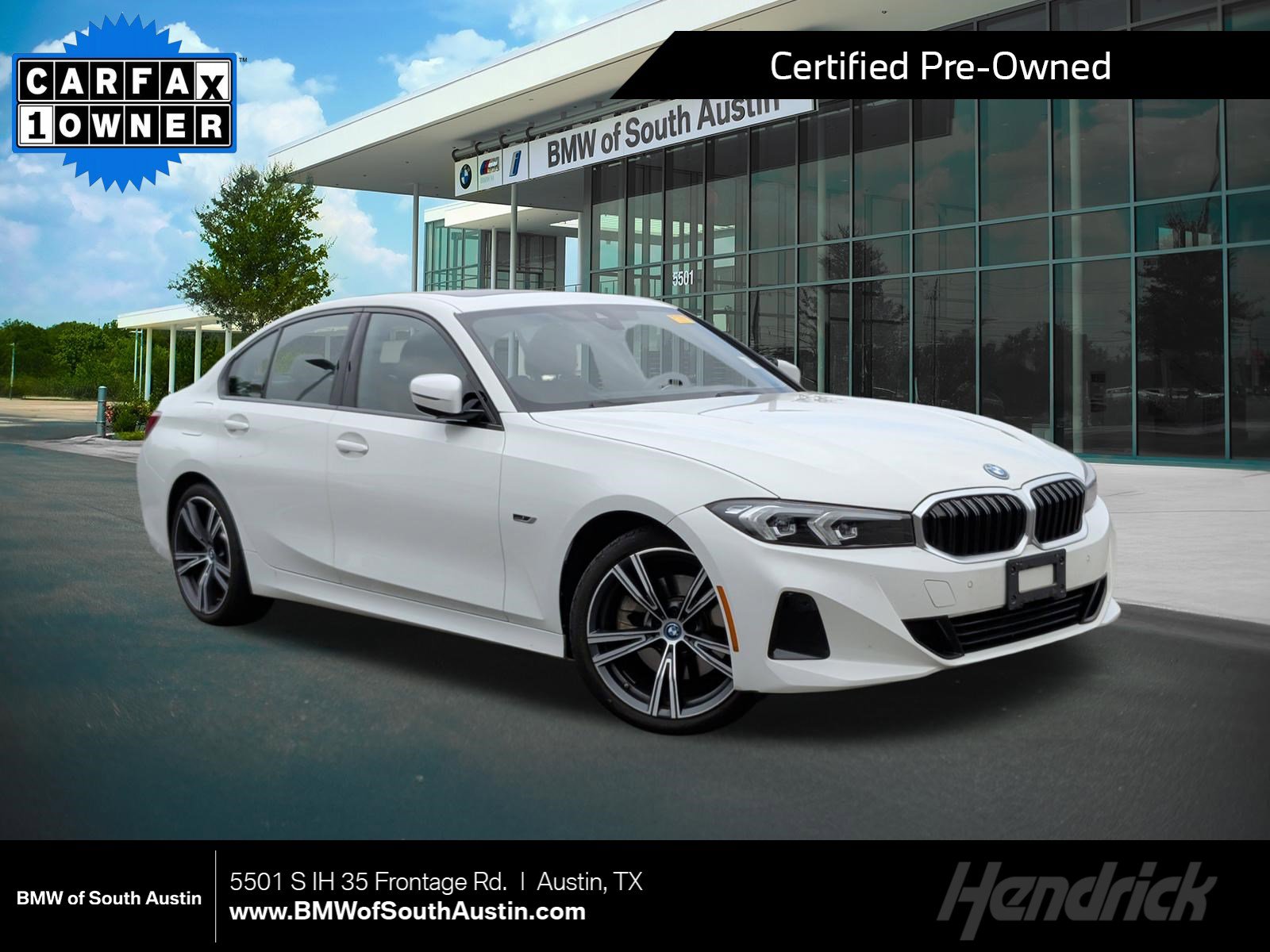 Certified 2023 BMW 330e w/ Premium Package RWD image 1