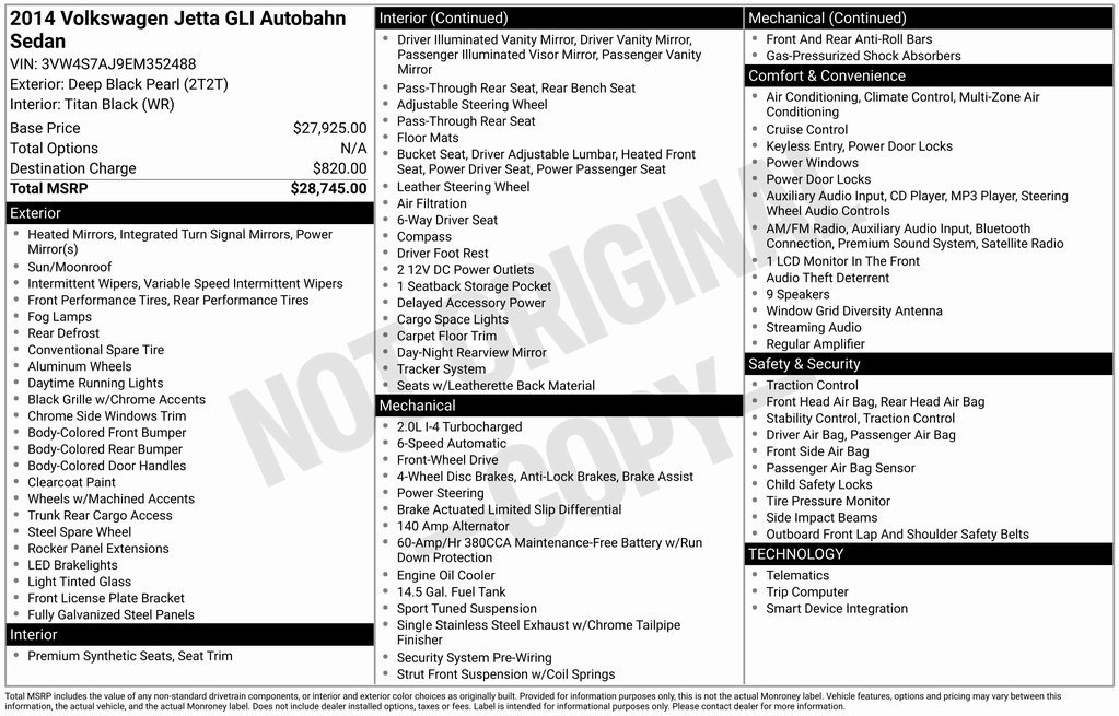 Used 2014 Volkswagen Jetta GLI Autobahn image 2