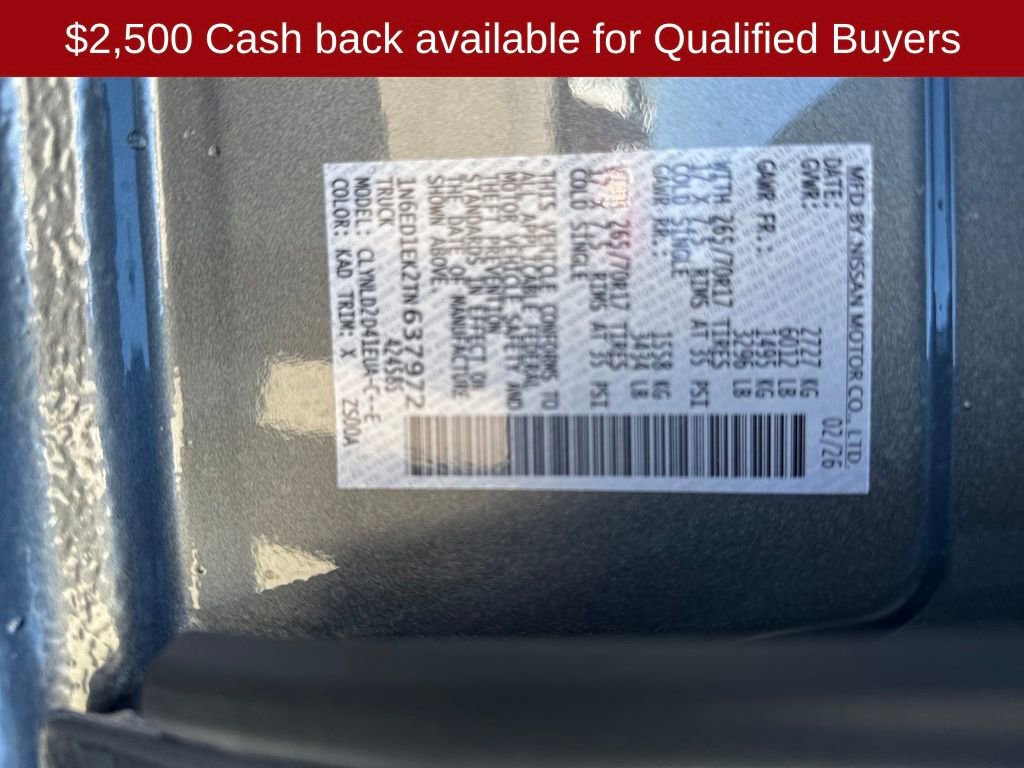 New 2026 Nissan Frontier PRO-4X w/ Pro-4x Convenience Package image 32