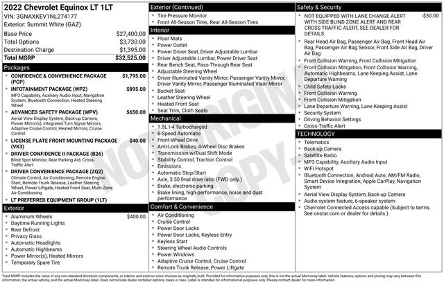 Used 2022 Chevrolet Equinox LT FWD image 5