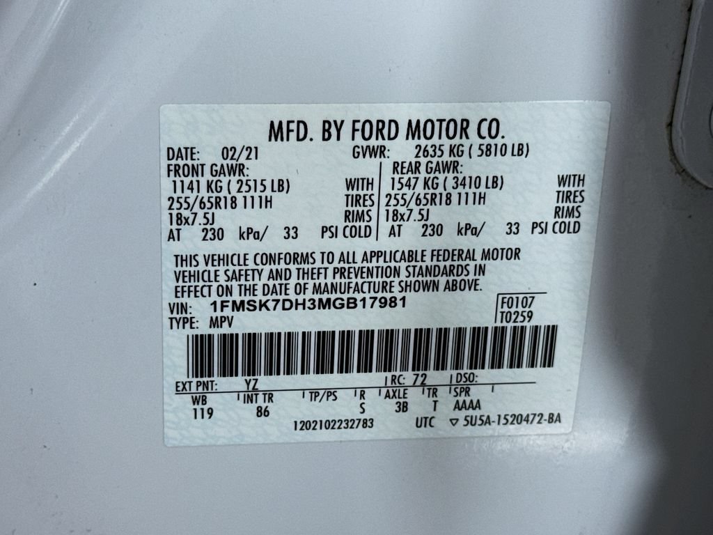 Used 2021 Ford Explorer XLT RWD image 38