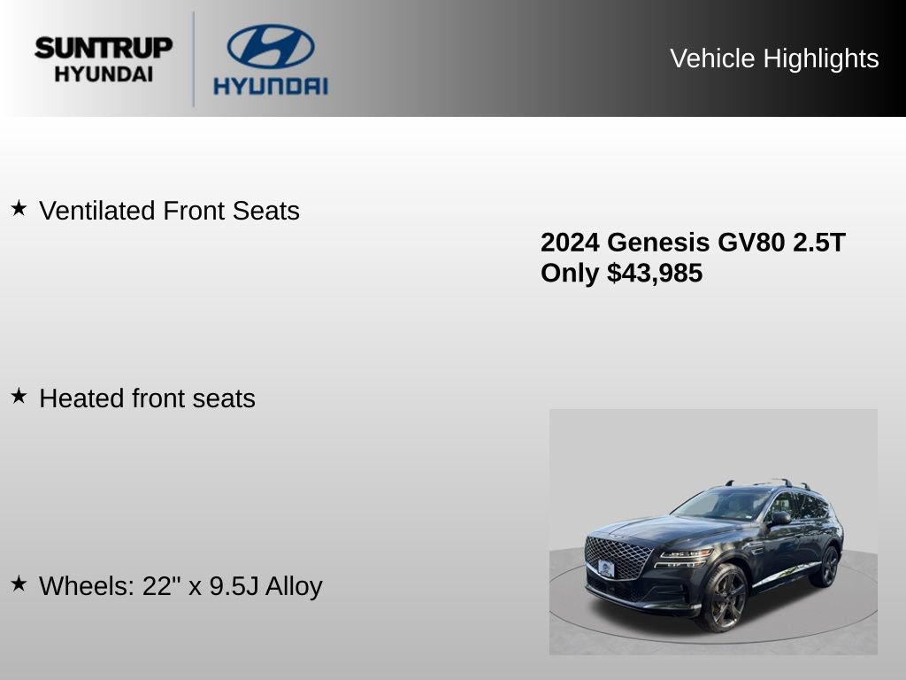 Used 2024 Genesis GV80 2.5T w/ Prestige Package AWD/4WD image 46