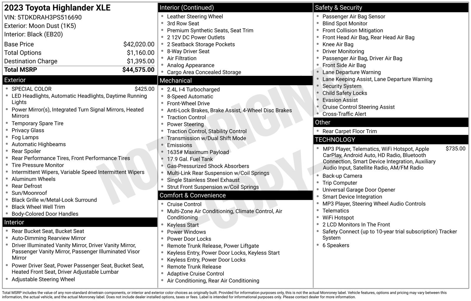 Used 2023 Toyota Highlander XLE FWD image 32