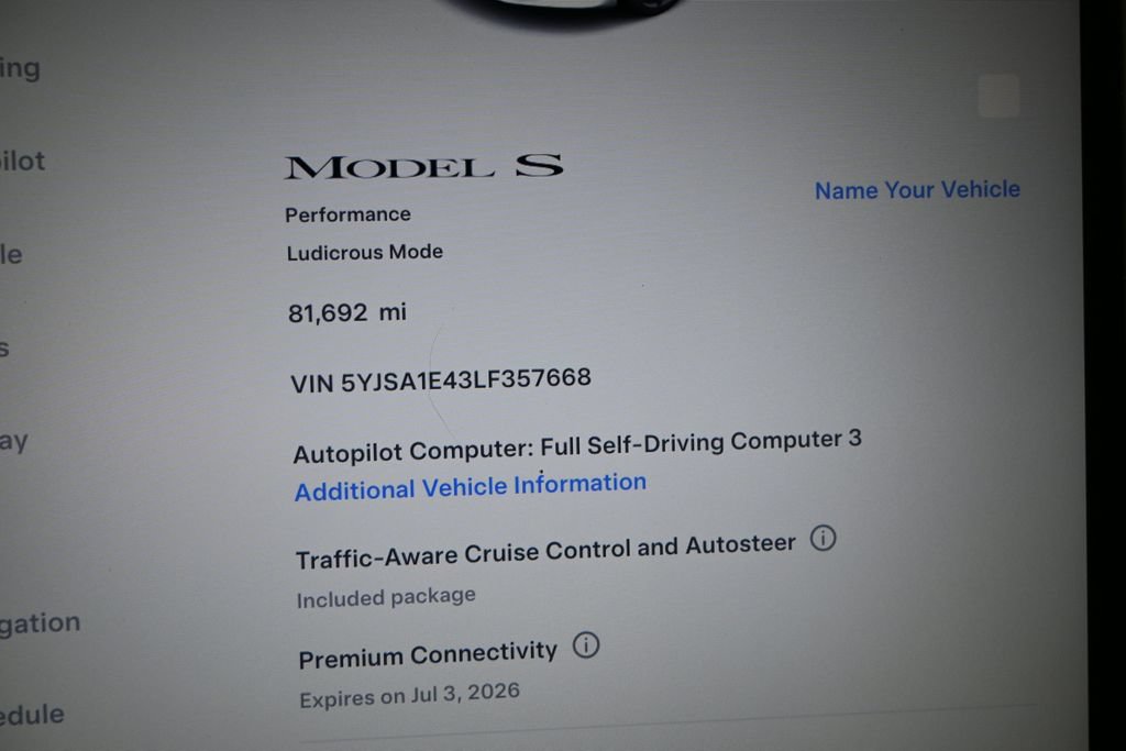 Used 2020 Tesla Model S Performance AWD/4WD image 20