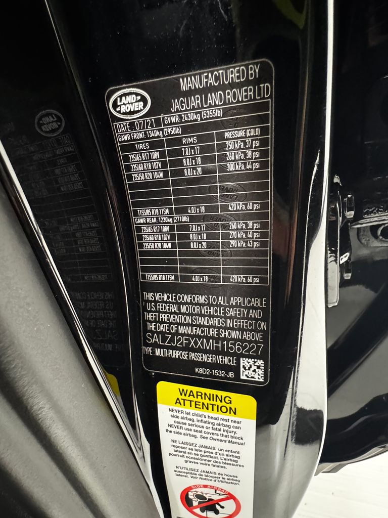 Used 2021 Land Rover Range Rover Evoque S image 36