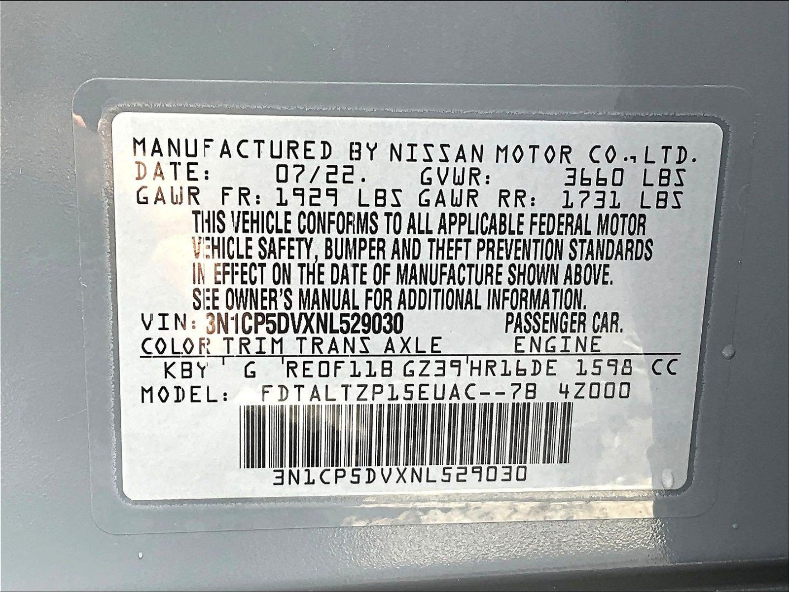 Used 2022 Nissan Kicks SR w/ Interior Electronics Package FWD image 19