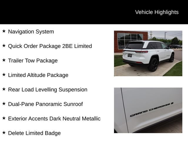 New 2026 Jeep Grand Cherokee Limited w/ Limited Altitude Package AWD/4WD image 3
